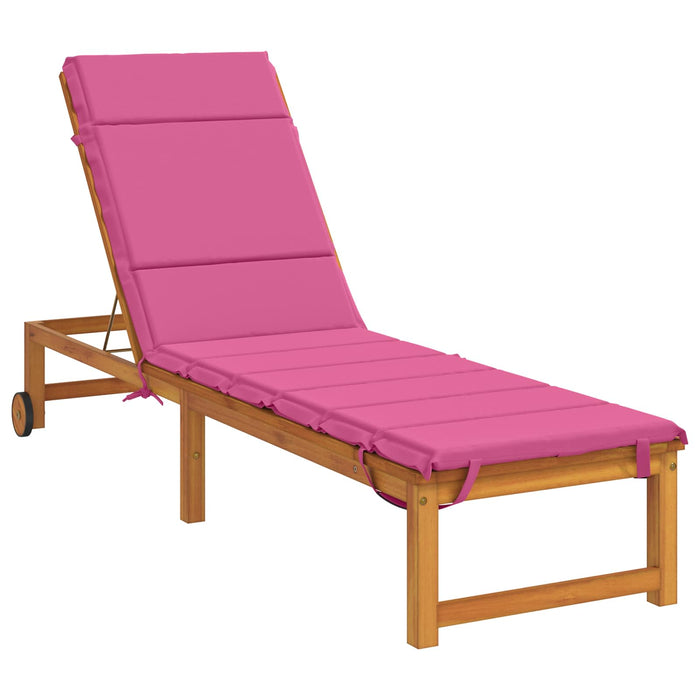 Perna pentru Șezlong GEMERT 100% Polyester Roz 200 x 60 x 3 cm WALTI