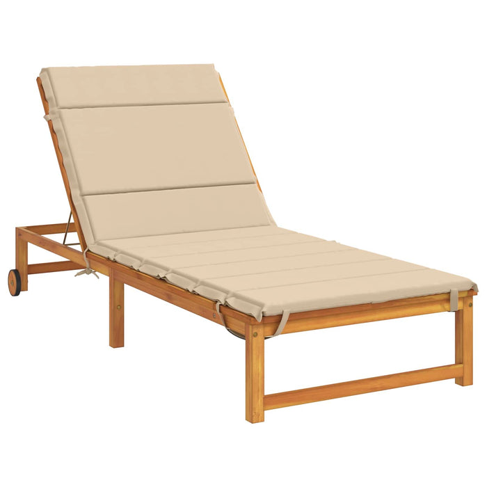 Perna pentru Șezlong GEMERT 100% Polyester Crem 200 x 70 x 3 cm WALTI