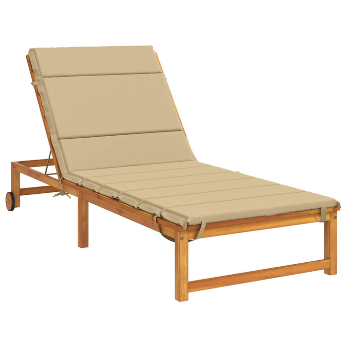 Perna pentru Șezlong GEMERT 100% Polyester Bej 200 x 70 x 3 cm - WALTI WALTI