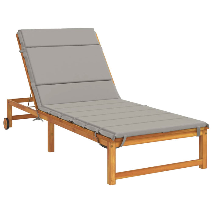 Perna pentru Șezlong GEMERT 100% Polyester Gri 200 x 70 x 3 cm WALTI