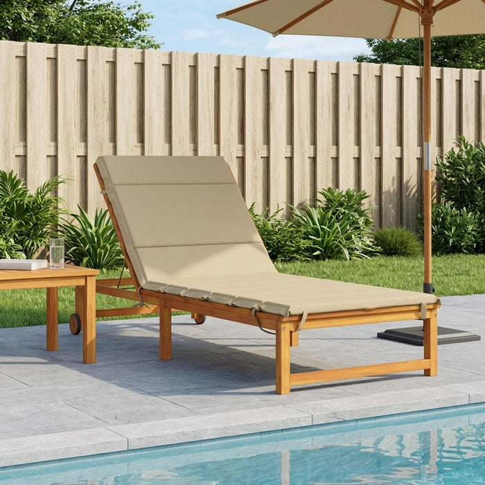 Perna pentru Șezlong GEMERT 100% Polyester Bej 200 x 70 x 3 cm - WALTI WALTI