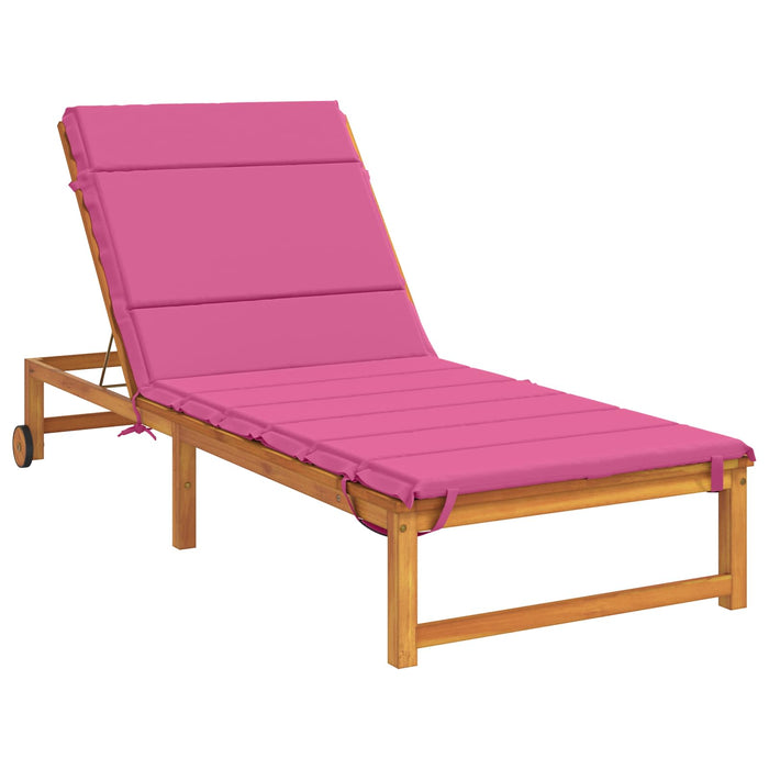 Perna pentru Șezlong GEMERT 100% Polyester Roz 200 x 80 x 3 cm WALTI