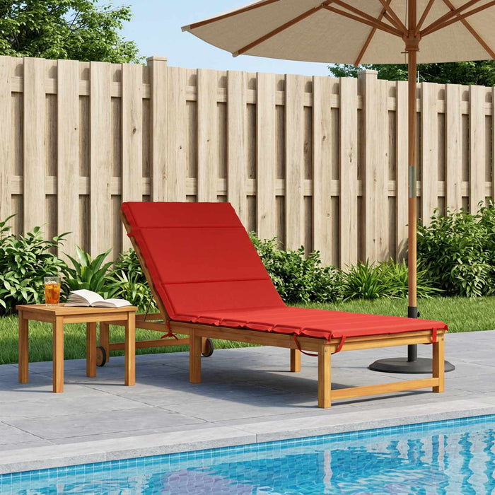Perna pentru Șezlong GEMERT 100% Polyester Roșu 200 x 80 x 3 cm WALTI