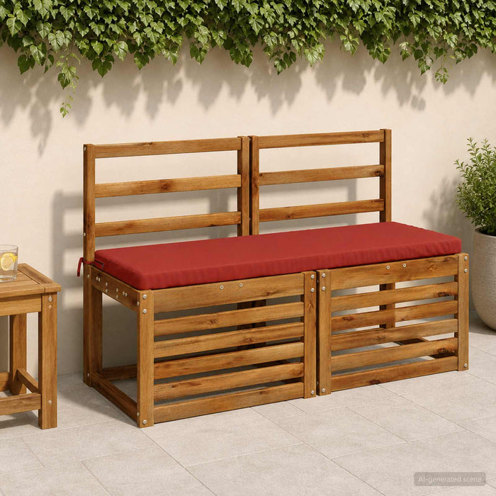 Perna pentru bancă SOEST 100% Polyester Roșu 120 x 40 x 5 cm WALTI
