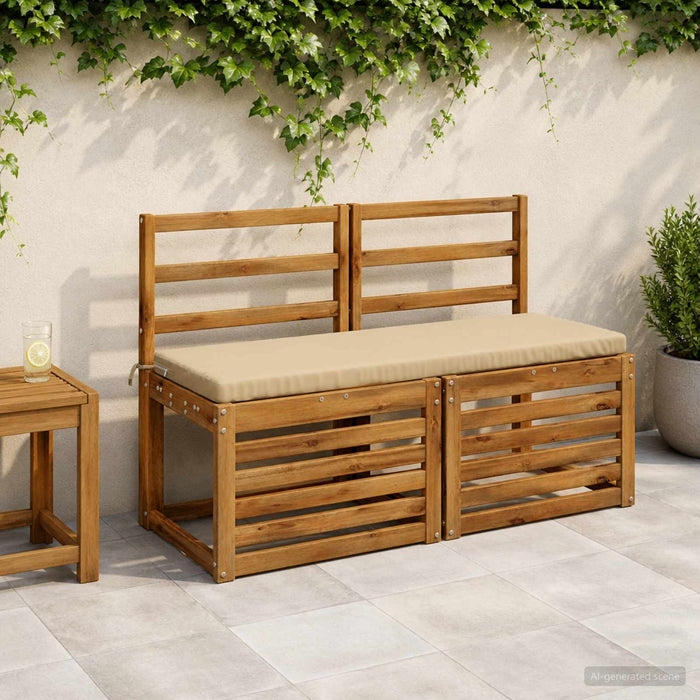 Perna pentru bancă SOEST 100% Polyester Bej 120 x 40 x 5 cm WALTI