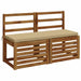Perna pentru bancă SOEST 100% Polyester Bej 100 x 40 x 5 cm - WALTI WALTI