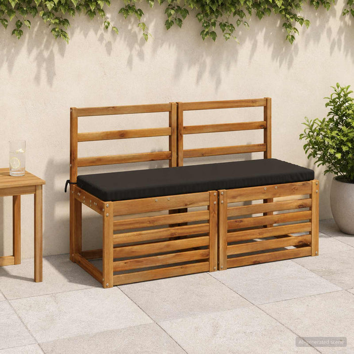 Perna pentru bancă SOEST 100% Polyester Negru 110 x 40 x 5 cm WALTI