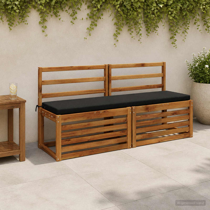 Perna pentru bancă SOEST 100% Polyester Negru 160 x 40 x 5 cm WALTI