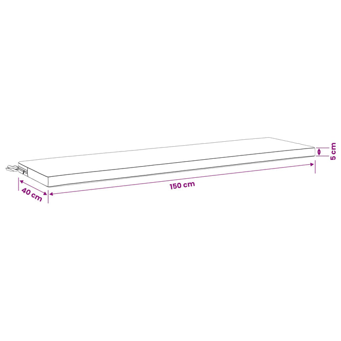 Perna pentru bancă SOEST 100% Polyester Crem 150 x 40 x 5 cm WALTI