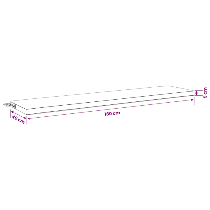 Perna pentru bancă SOEST 100% Polyester Verde strălucitor. WALTI