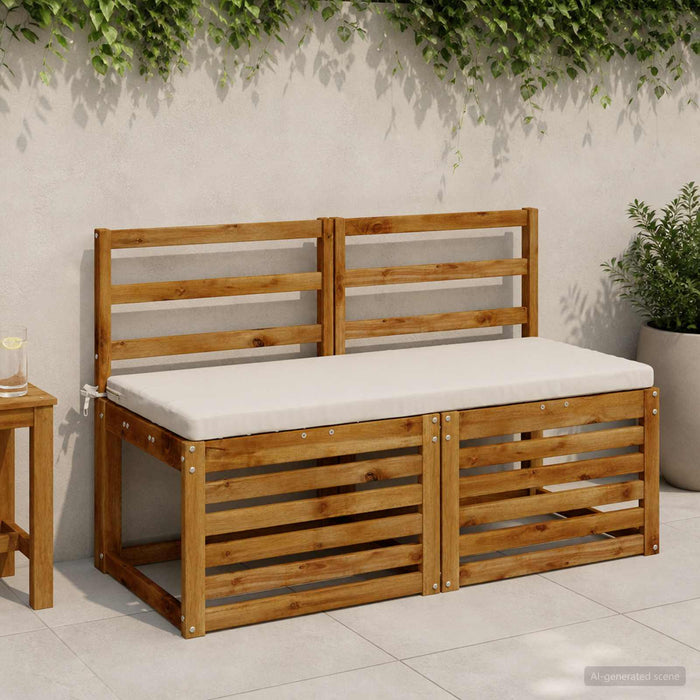 Perna pentru bancă SOEST 100% Polyester Alb 120 x 50 x 5 cm WALTI
