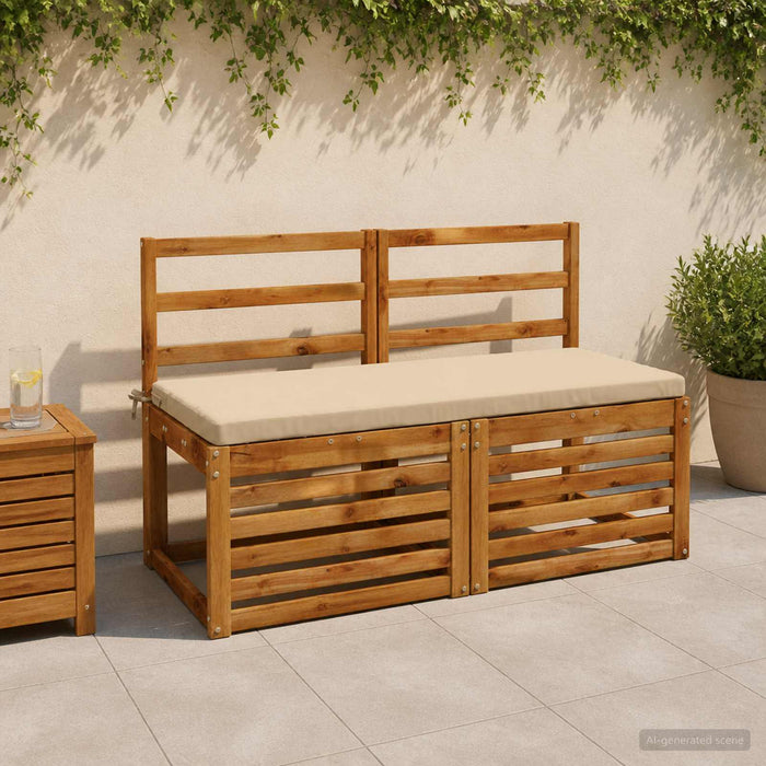 Perna pentru bancă SOEST 100% Polyester Bej 120 x 50 x 5 cm WALTI