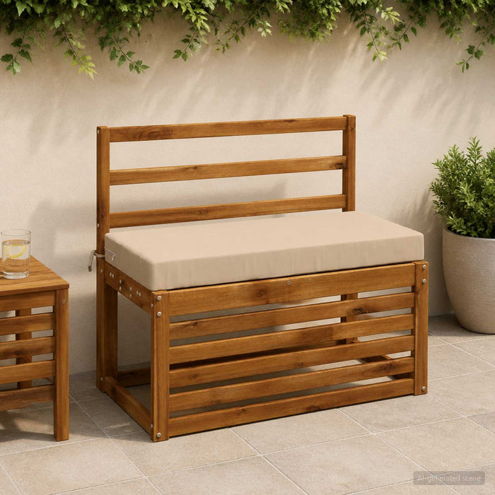 Perna pentru bancă SOEST 100% Polyester Crem 60 x 40 x 8 cm WALTI