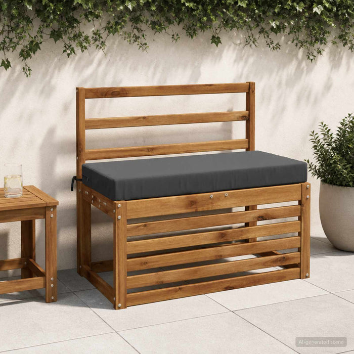 Perna pentru bancă SOEST 100% Polyester Antracit 80 x 40 x 8 cm WALTI
