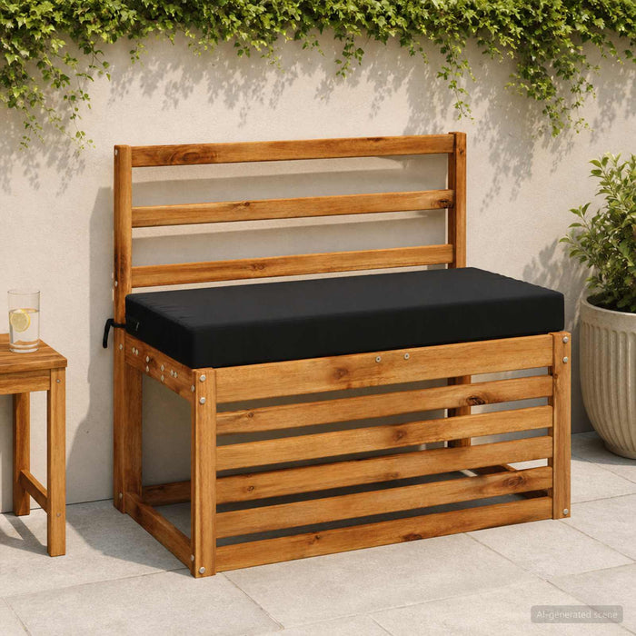 Perna pentru bancă SOEST 100% Polyester Negru 60 x 40 x 8 cm WALTI