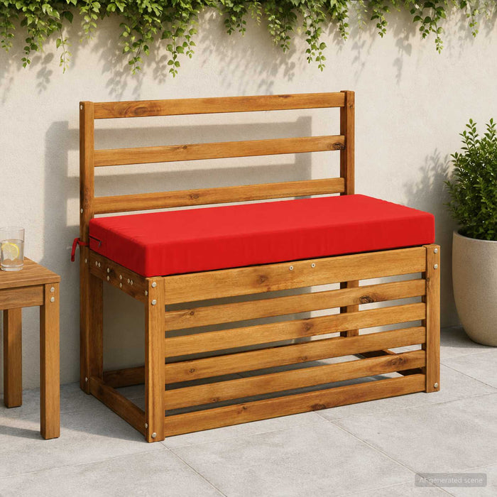 Perna pentru bancă SOEST 100% Polyester Roșu 80 x 40 x 8 cm WALTI