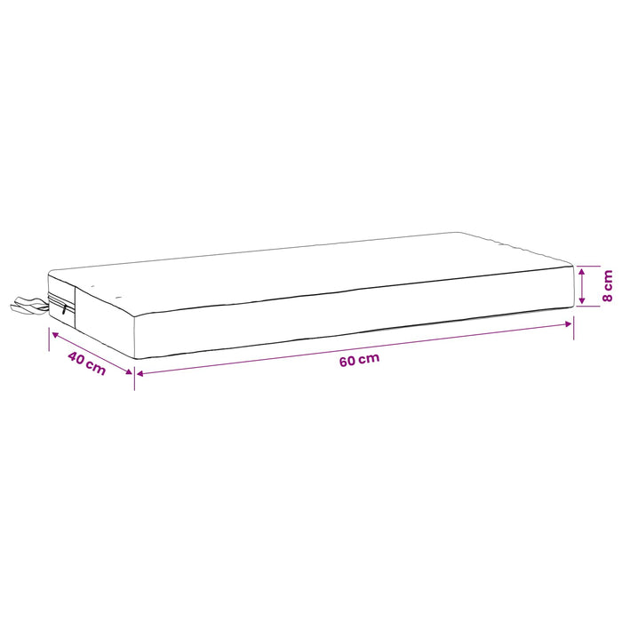 Perna pentru bancă SOEST 100% Polyester Roșu 60 x 40 x 8 cm WALTI