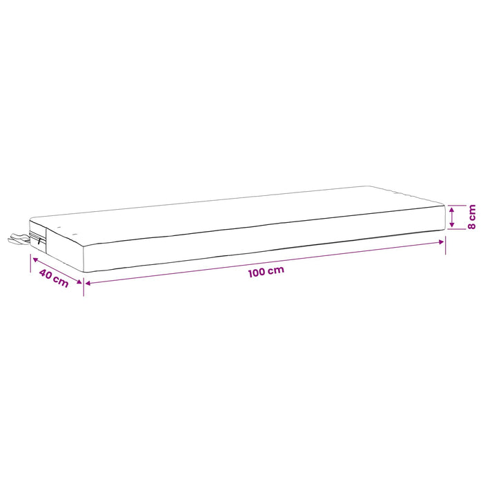 Perna pentru bancă SOEST 100% Polyester Verde 100 x 40 x 8 cm WALTI