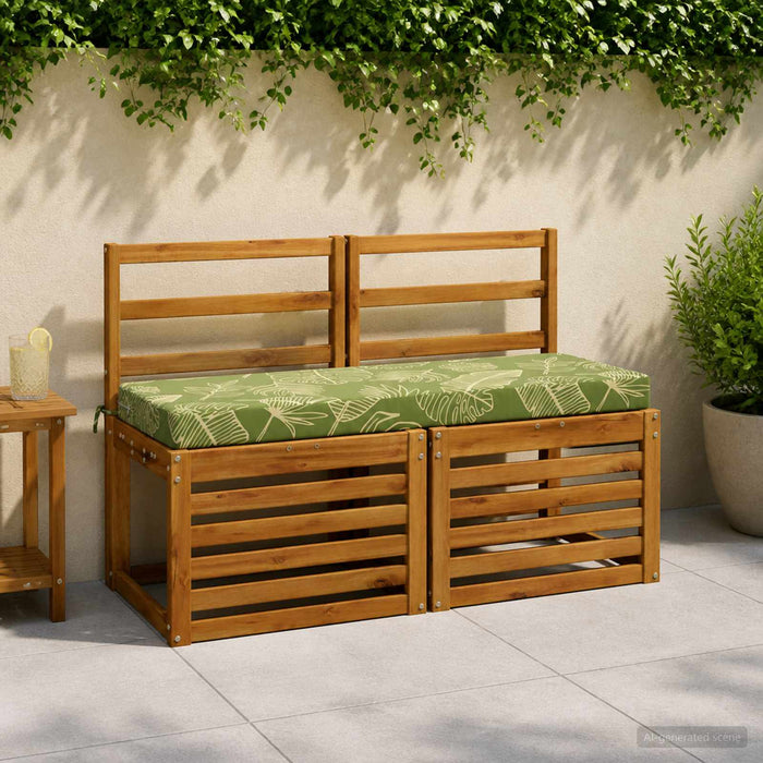 Perna pentru bancă SOEST 100% Polyester Design cu frunze WALTI