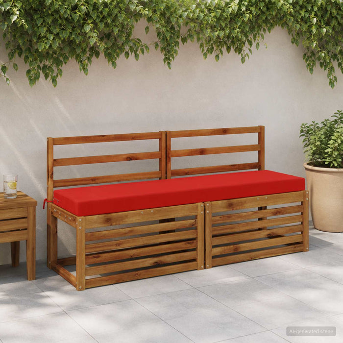 Perna pentru bancă SOEST 100% Polyester Roșu 150 x 40 x 8 cm WALTI