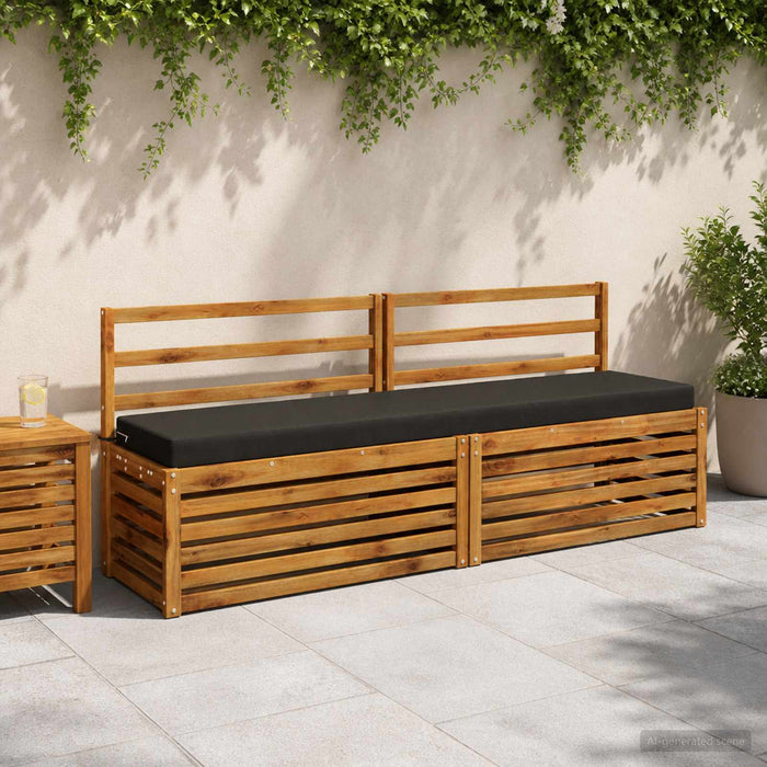 Perna pentru bancă SOEST 100% Polyester Negru 170 x 40 x 8 cm WALTI