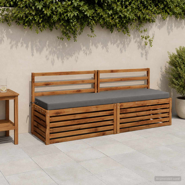 Perna pentru bancă SOEST 100% Polyester Gri 180 x 40 x 8 cm WALTI