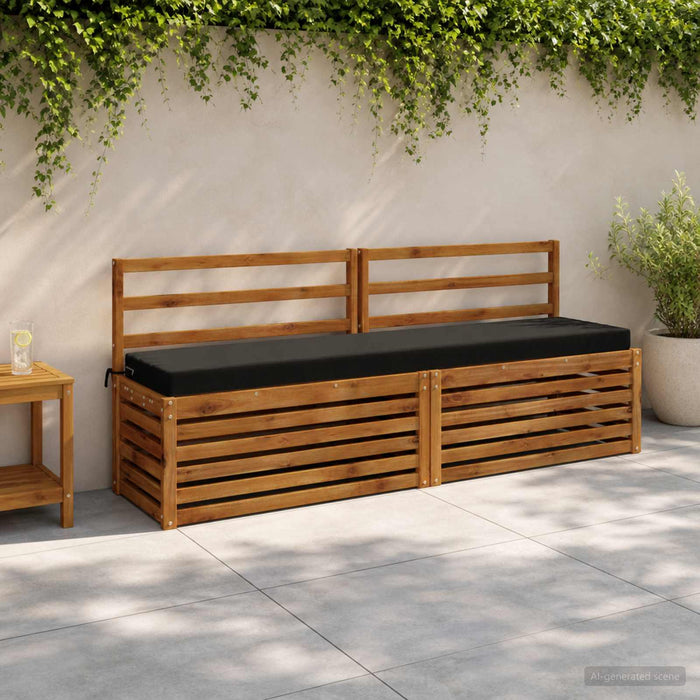 Perna pentru bancă SOEST 100% Polyester Negru 180 x 40 x 8 cm WALTI