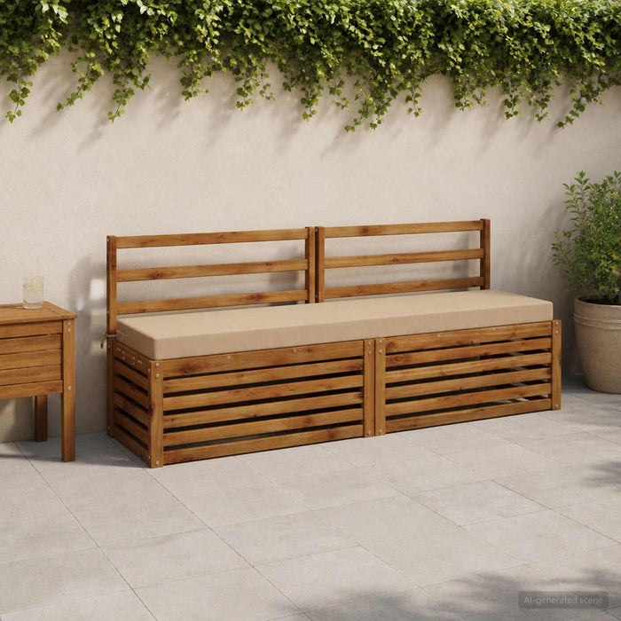 Perna pentru bancă SOEST 100% Polyester Nisipiu 200 x 40 x 8 cm WALTI
