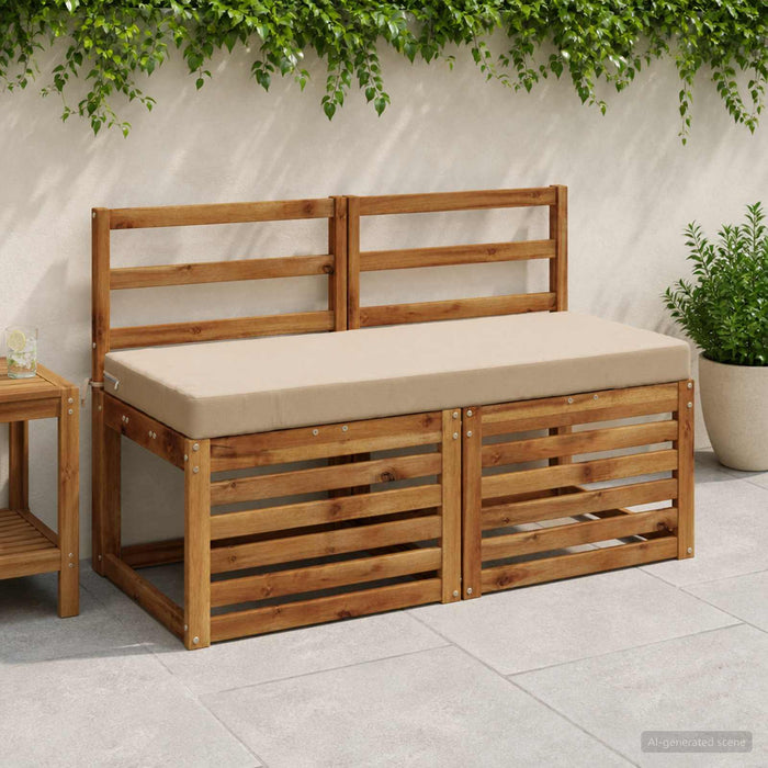 Perna pentru bancă SOEST 100% Polyester Nisipiu 110 x 50 x 8 cm WALTI