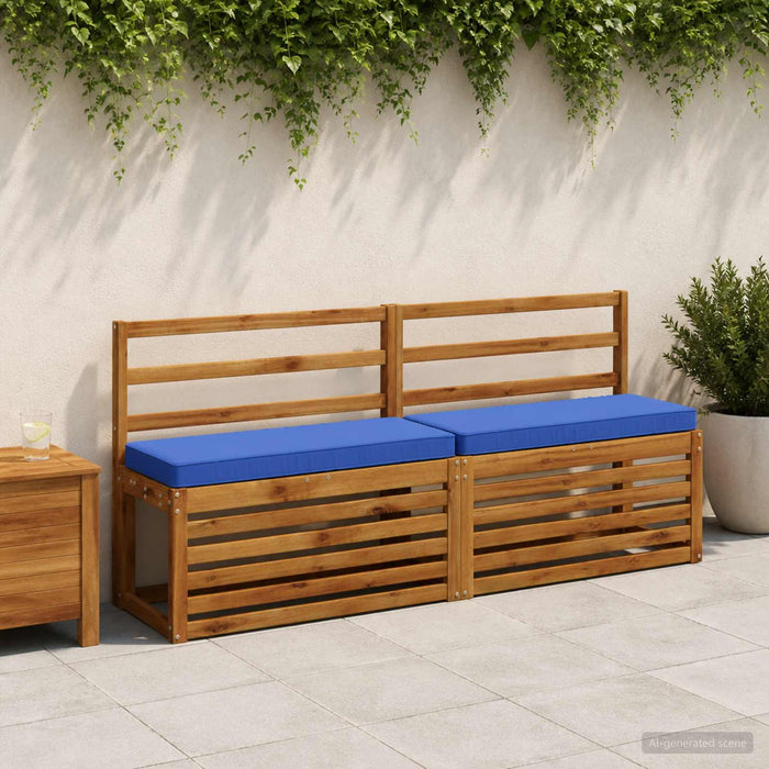 Perna pentru bancă 1 bucată VUGHT 100% Polyester Albastru regal WALTI