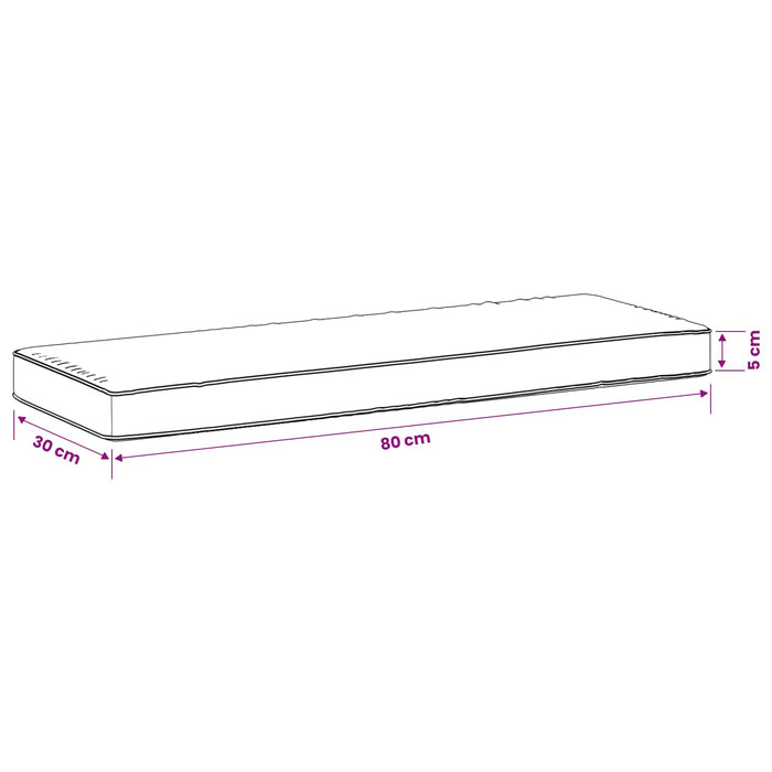 Perna pentru bancă 1 bucată VUGHT 100% Polyester Verde măsliniu WALTI