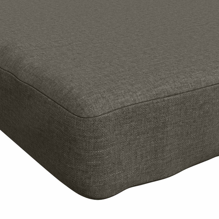 Perna pentru bancă 1 bucată VUGHT 100% Polyester Gri WALTI