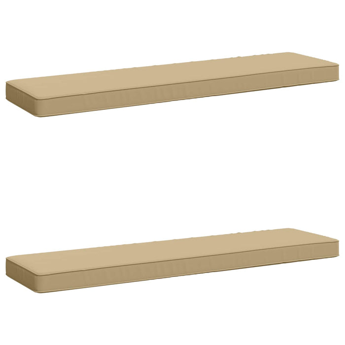 Perne pentru bancă 2 bucăți VUGHT 2 pcs 100% Polyester Bej WALTI