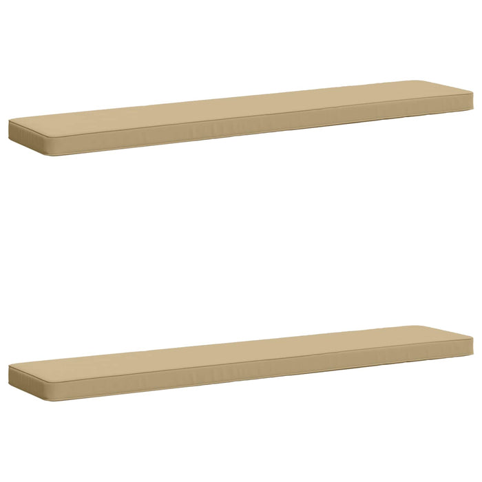 Perne pentru bancă 2 bucăți VUGHT 2 pcs 100% Polyester Bej WALTI