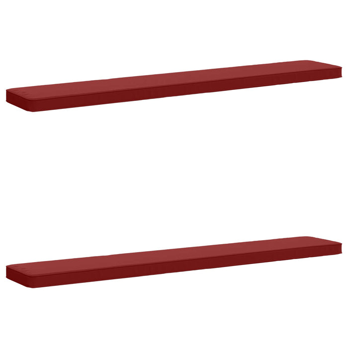 Perne pentru bancă 2 bucăți VUGHT 2 pcs 100% Polyester Roșu Vin WALTI
