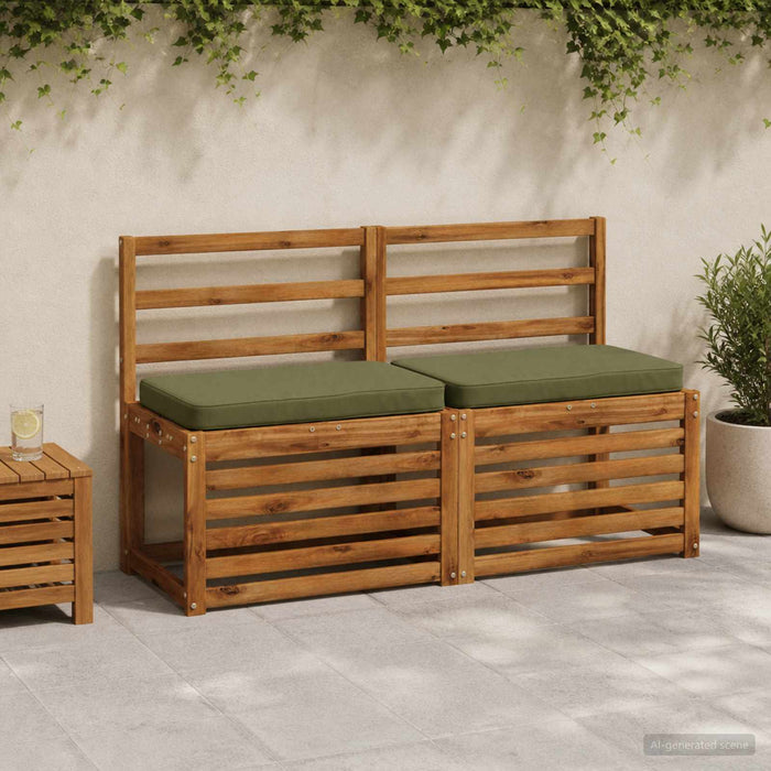 Perna pentru bancă 1 bucată VUGHT 100% Polyester Verde măsliniu WALTI