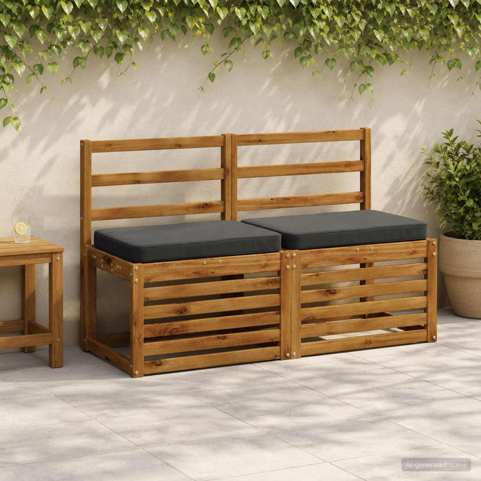 Perne pentru bancă 2 bucăți VUGHT 2 pcs 100% Polyester Antracit WALTI