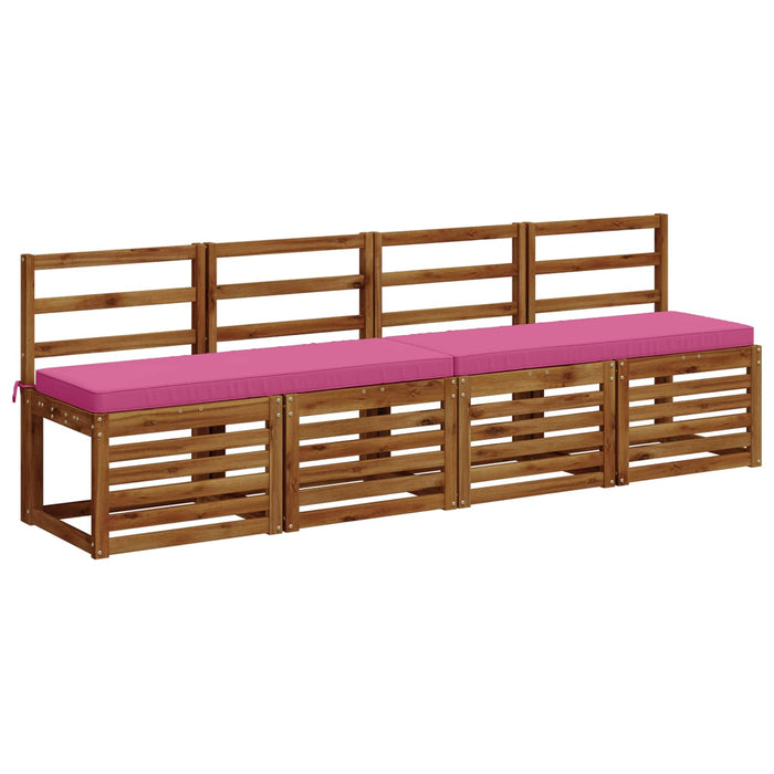 Perne pentru bancă 2 bucăți VUGHT 2 buc. 100% Polyester Roz WALTI