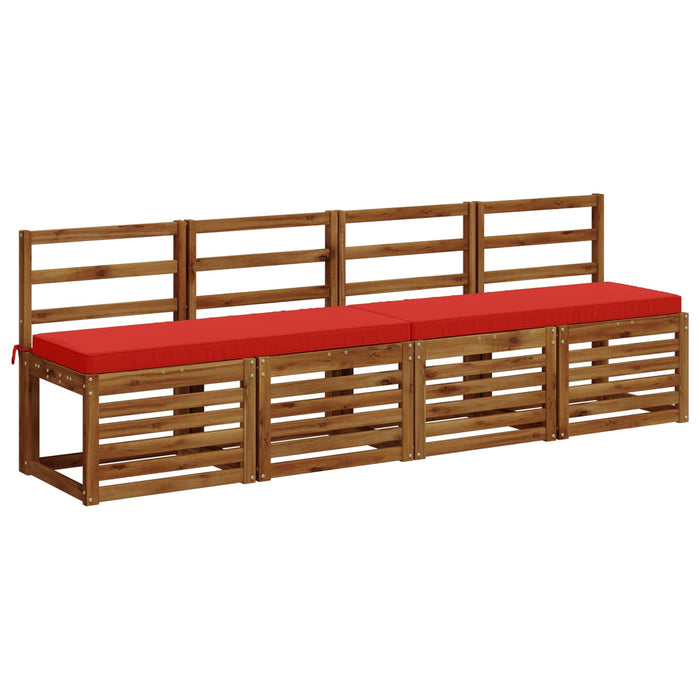 Perna pentru bancă 1 bucată VUGHT 100% Polyester Roșu WALTI