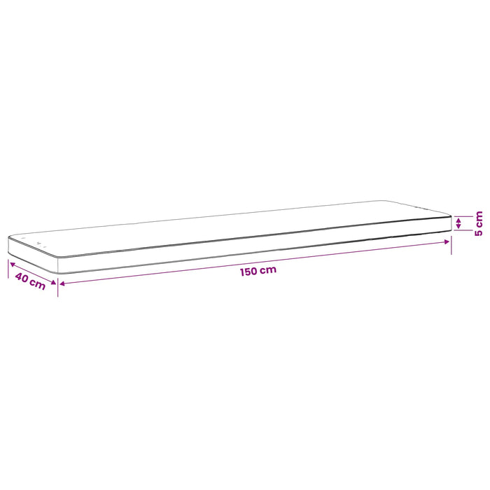 Perna pentru bancă 1 bucată VUGHT 100% Polyester Turcoaz WALTI