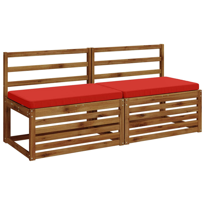 Perne pentru bancă 2 bucăți VUGHT 2 buc. 100% Polyester Roșu WALTI
