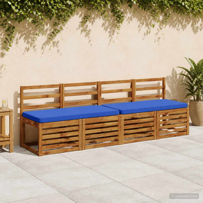 Perna pentru bancă 1 bucată VUGHT 100% Polyester Albastru regal WALTI