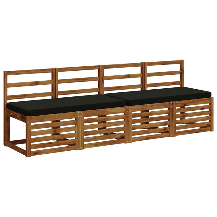 Perne pentru bancă 2 bucăți VUGHT 2 buc. 100% Polyester Negru WALTI