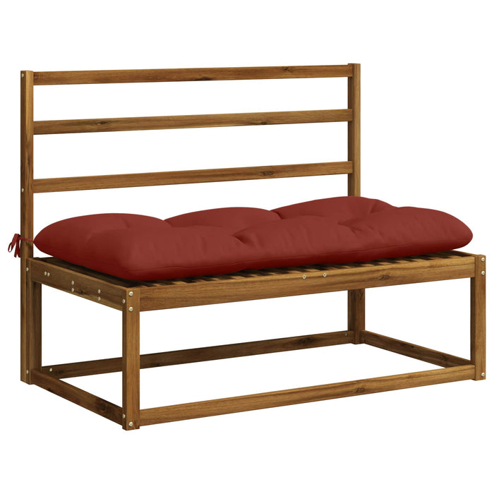 Perna pentru bancă VIANEN 100% Polyester Roșu 100 x 60 x 12 cm WALTI