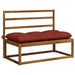 Perna pentru bancă VIANEN 100% Polyester Roșu 110 x 60 x 12 cm - WALTI WALTI