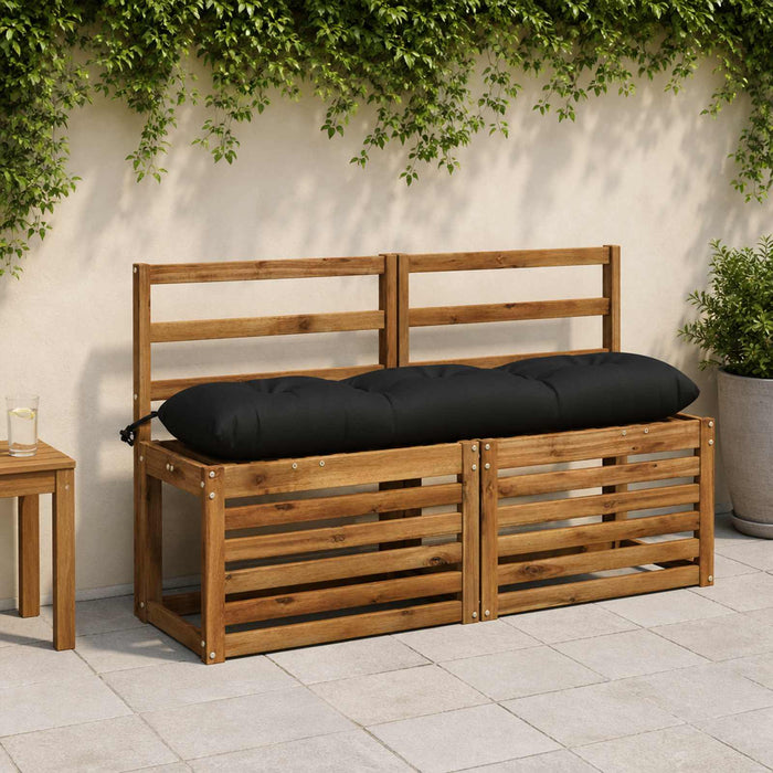 Perna pentru bancă VIANEN 100% Polyester Negru 120 x 30 x 12 cm - WALTI WALTI
