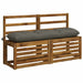 Perna pentru bancă VIANEN 100% Polyester Gri 130 x 30 x 12 cm - WALTI WALTI