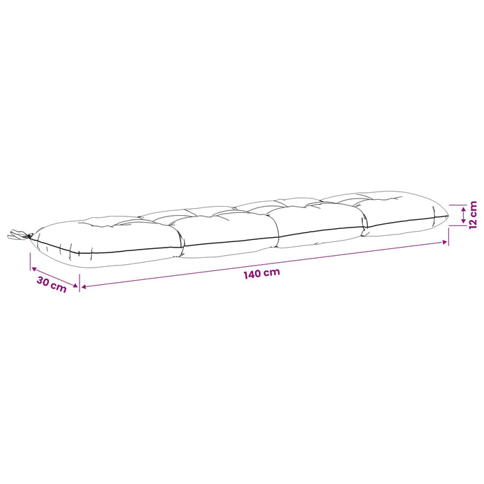 Perna pentru bancă VIANEN 100% Polyester Antracit - WALTI WALTI