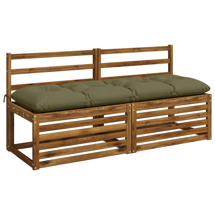 Perne pentru bancă VIANEN 2 buc. 100% Polyester Verde măsliniu - WALTI WALTI