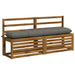 Perna pentru bancă VIANEN 100% Polyester Gri 150 x 30 x 12 cm - WALTI WALTI